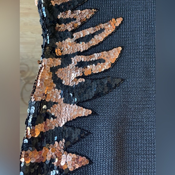 Nannell Vintage Sweater gorgeous gold and black sequins - Picture 8 of 12
